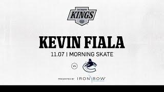 Forward Kevin Fiala | 11.07 LA Kings Morning Skate ahead of Vancouver Canucks