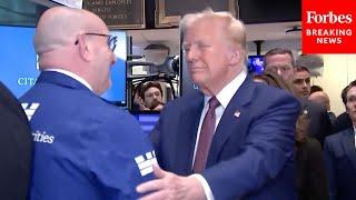 WATCH: Trump Hits The NYSE Trading Floor After Being Named TIME's 'Person Of The Year'