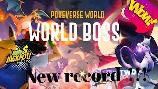 pokeverse world ( World boss) Tips .  pokeverse World boss new record.