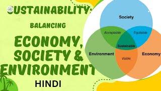 The Foundation of Sustainability: Balancing Economy, Society, and Environment | ISO Series | HINDI