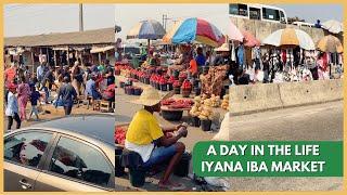 Explore the Largest Food Market in Ojo | Iyana Iba | Scenic View of Lagos