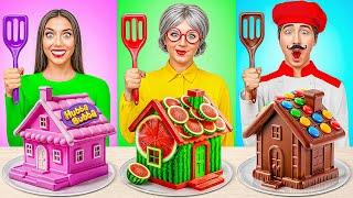 Me vs Grandma Cooking Challenge | Crazy Ideas to Cook by Multi DO Joy