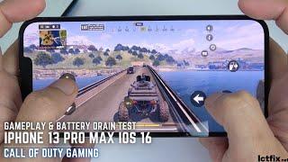 iPhone 13 Pro Max Call of Duty Mobile Gaming test CODM | IOS 16