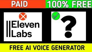 Best Free Realistic AI Voice Generator| Elevenlabs Alternative | 100% Free Text To Speech