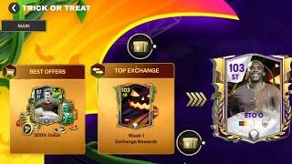 NEW GLITCH! 103 OVR ETO'O, TRICK OR TREAT EVENT IN FC MOBILE