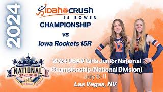 2024 USAV JR NATIONAL CHAMPIONSHIP - Idaho Crush 15 Bower vs Iowa Rockets 15R