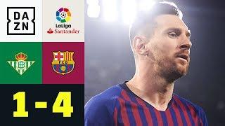 Dreierpack! Die Welt staunt über Lionel Messi: Real Betis - FC Barcelona 1:4 | La Liga | DAZN