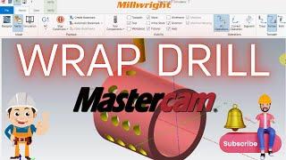 Create a Wrap drill in Mastercam