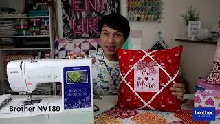 DIY Valentine's pillow tutorial with Brother Innov-is NV180!