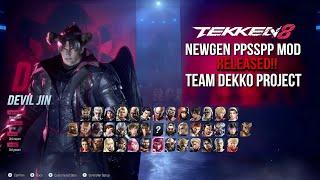 Tekken 8: NEWGEN PPSSPP MOD Released!!