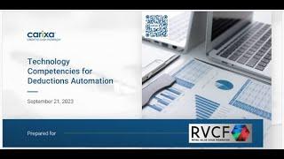 RVCF Webinar: Deductions Automation - Technology Competencies Every Deductions Expert Must Leverage