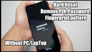 Samsung Galaxy A32 How Hard Reset Removing PIN, Password, Fingerprint pattern No PC