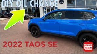 Oil change on a 2022 Volkswagen Taos and oil message reset