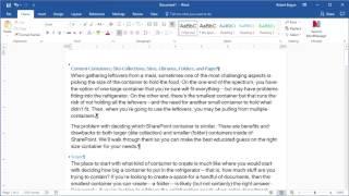 Quick Tip: Microsoft Word: Paragraph Markers