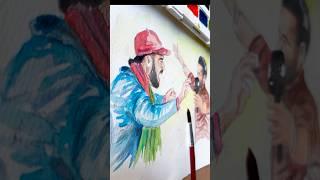 Watercolor Portrait of Rashid Khan#drawing #tutorial #trend