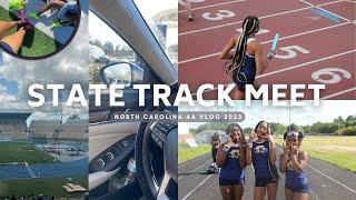 HIGH SCHOOL STATE TRACK MEET VLOG! | NC 4A State Championship 2023