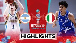 Argentina  vs Italy  | Highlights | FIBA U17 Basketball World Cup 2024