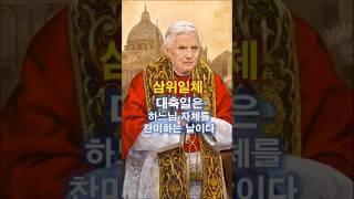 443. 삼위일체 대축일은 하느님 자체를 찬미 하는 날이다    #쇼츠  #가톨릭  #삼위일체  #shorts  #천주교