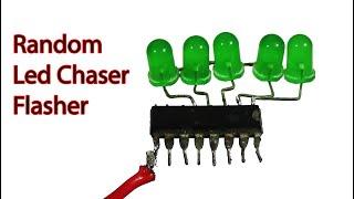 Random Led Chaser Flasher, Simple Electronic Project