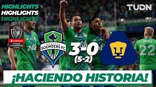 Highlights | Seattle Sounders 3(5)-(2)0 Pumas | CONCACHAMPIONS 2022 - FINAL | TUDN