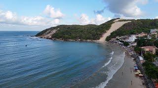 PRAIA DE PONTA NEGRA, CONTEMPLANDO O MORRO DO CARECA E A ENGORDA DA PRAIA..