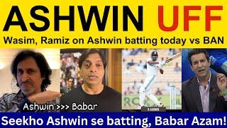 Wasim Akram latest on Ashwin 102* today IND vs BAN | Pakistani Reaction, Ramiz Speaks, Shoaib Akhtar