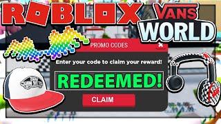 [EVENT] How to get FREE ITEMS and CODES for VANS ITEMS in VANS WORLD | Roblox