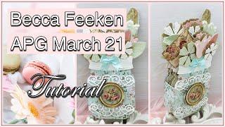 CARD MAKING TUTORIAL - Learn How to Make Beautiful 3D Dimensional Cards with Becca Feeken APG Dies