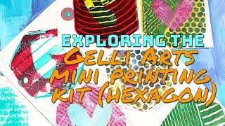 Exploring the Gelli Arts Mini Printing Kit (Hexagon)