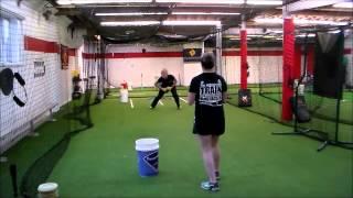 SOFTBALL FIELDING DRILL FOR REACTION- SOFTBALL FIELDING TIPS- DIAMOND ACADEMY NJ