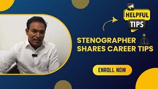 Skilled Stenographer shares career tips || Free Courses ||TDP EMPOWERMENT CENTRE