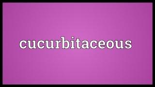 Cucurbitaceous Meaning