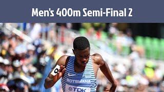 WATCH: Men's 400m semifinal 2 List & Stats - Paris 2024 Olympics