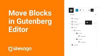 How to Move Blocks in WordPress Gutenberg Editor?