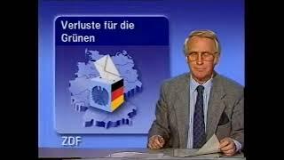 ARD/ZDF "Wahl in Deutschland", heute-Spätnachrichten - Fragmente (02.12.1990)