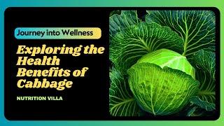 Unveiling the Incredible Power of Cabbage : 10 Surprising Health Benefits | NUTRITION VILLA