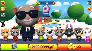 Talking Tom Gold Run All Characters Unlocked With Fireworks - Agent Tom - Android iOS