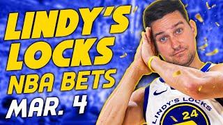 NBA Picks for EVERY Game Tuesday 3/4 | Best NBA Bets & Predictions | Lindy's Leans Likes & Locks