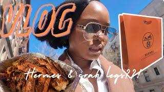 Shopping at Hermès | Goyard | Crab legs dinner with Torie