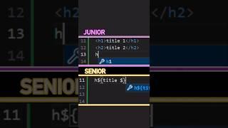 Junior Vs Senior Frontend developer.#programming #javascript #html #css #html5 #webdevelopment #code