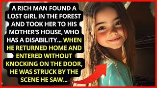 A rich man found a lost girl in the forest and took her to his mother's house, who has a disability