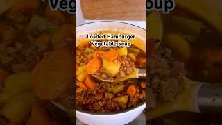 High Protein Hamburger Soup (SO good!!)