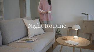 Night Routine | Slow and Cozy Evening At Home | self-care, easy cooking | slow living vlog