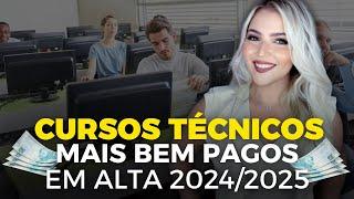  TOP 10 CURSOS TÉCNICOS em ALTA para 2024 / 2025 | SALÁRIO ALTO | Mari Rel