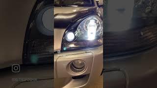 HYUNDAI TUCSON Установка линз билед