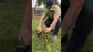 Milwaukee vs Dewalt Round 1 - Drill wrestling #rigid #ryobi #drillwrestle #battle #besttool #tough
