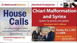 Chiari Malformation and Syrinx: Updates for patients and parents (House Calls)