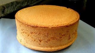 Basic sponge cake. How to get a sponge cake THAT RISES and is very fluffy