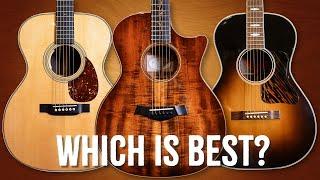 Martin VS Taylor VS Gibson! | Acoustic Comparison