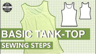 How to Sew a Tank Top: Coverstitch Hem Option / Complete Sew Along